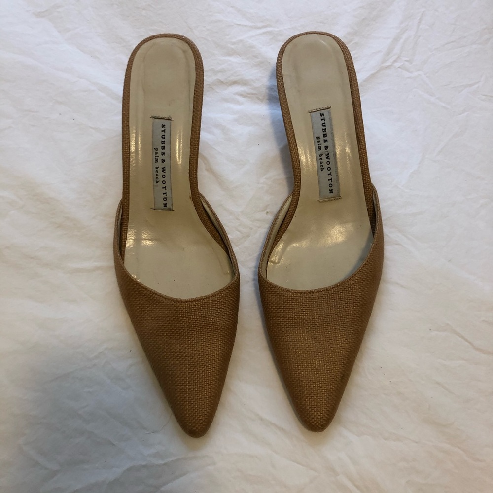 Stubbs & Wooten Kitten Heel Mules